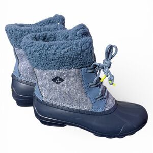 Sperry Navy and Gray Snow Boots
